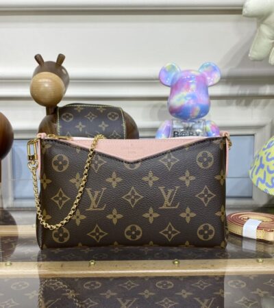 Replica Louis Vuitton Pallas Clutch Pink - Best Fake Designer Bags
