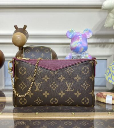 Replica Louis Vuitton Pallas Clutch Bordo - Best Fake Designer Bags