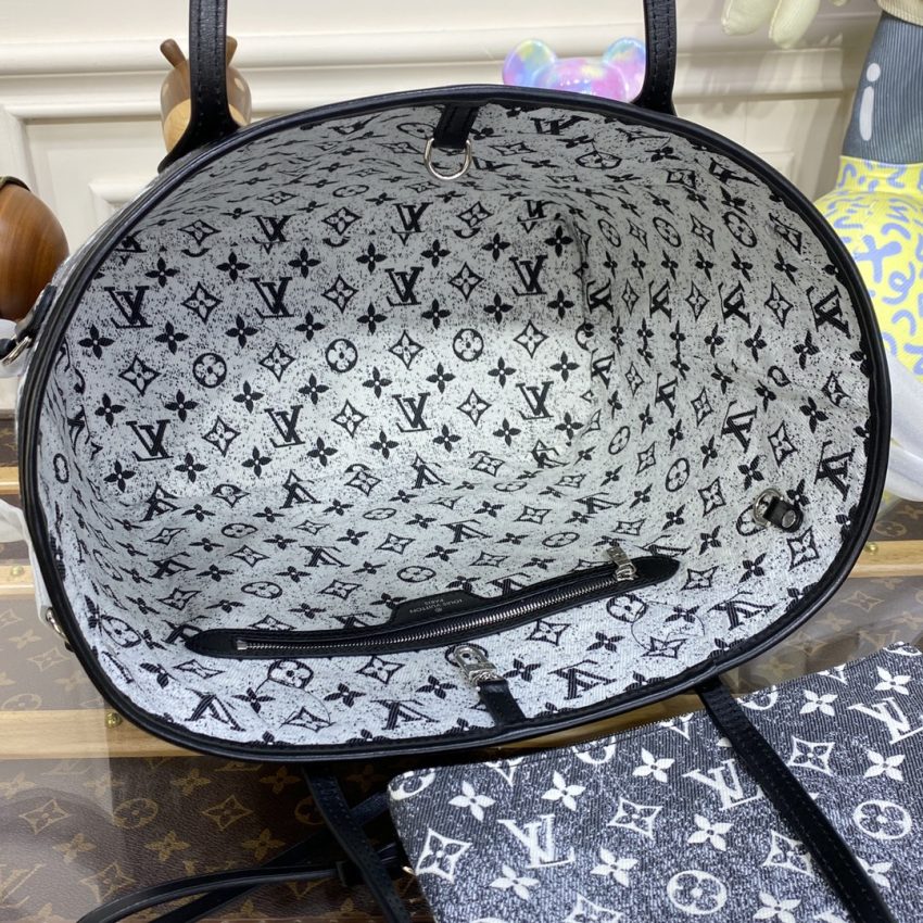 Replica Louis Vuitton Neverfull MM Denim - high-end fake designer purse