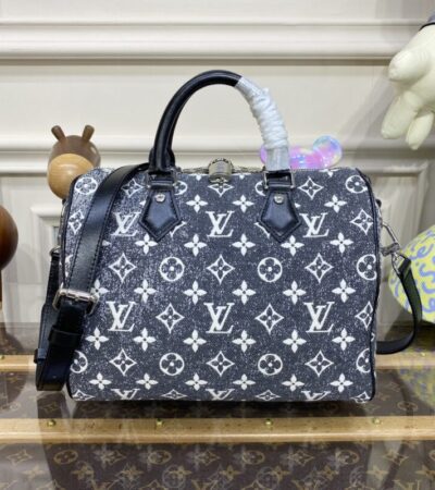 Replica Louis Vuitton Speedy Bandouliere 25 Denim Canvas - Best Fake Designer Bags