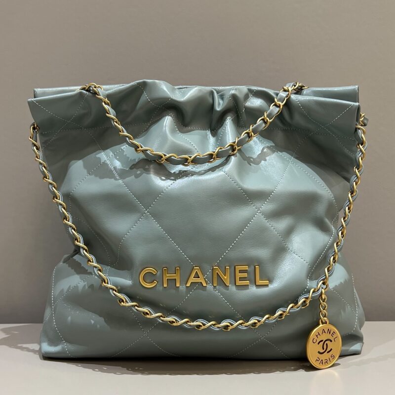 Replica CHANEL 22 Medium Handbag Mint Green - Best Fake Designer Bags