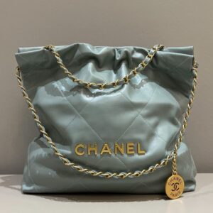Replica CHANEL 22 Small Handbag Mint Green - Best Fake Designer Bags