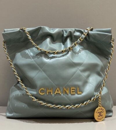 Replica CHANEL 22 Small Handbag Mint Green - Best Fake Designer Bags