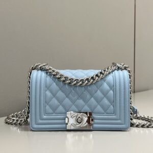 Replica CHANEL Le Boy Light Blue - Best Fake Designer Bags