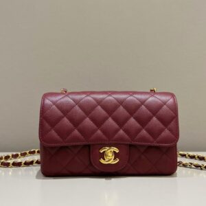 Replica CHANEL Classic Flap 25cm Burgundy - Best Fake Designer Bags