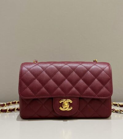 Replica CHANEL Classic Flap 25cm Burgundy - Best Fake Designer Bags