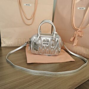 Replica Miu Miu Arcadie Small Silver - Best Fake Designer Bags