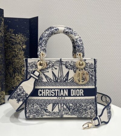 Replica Lady Dior  D-Lite Blue Star - Best Fake Designer Bags