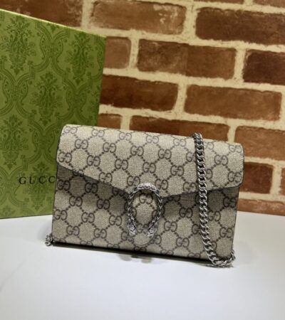 Replica Gucci Dionysus  GG Chain Wallet  Denim Classic - Best Fake Designer Bags