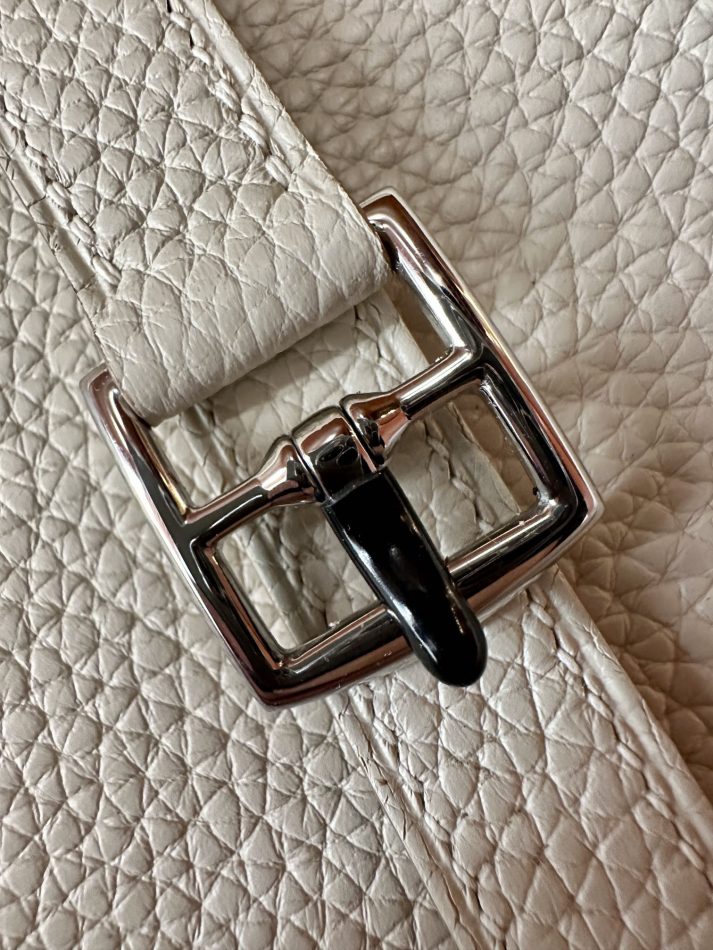 Replica Hermes Halzan White - top-tier luxury replica shoulder bag