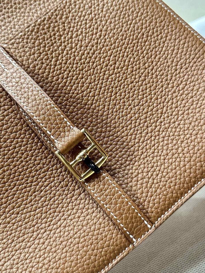 Replica Hermes Halzan Brown - 1:1 designer replica handbag