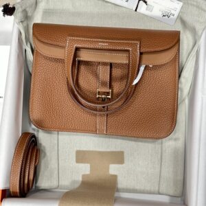 Replica Hermes Halzan  Brown - Best Fake Designer Bags