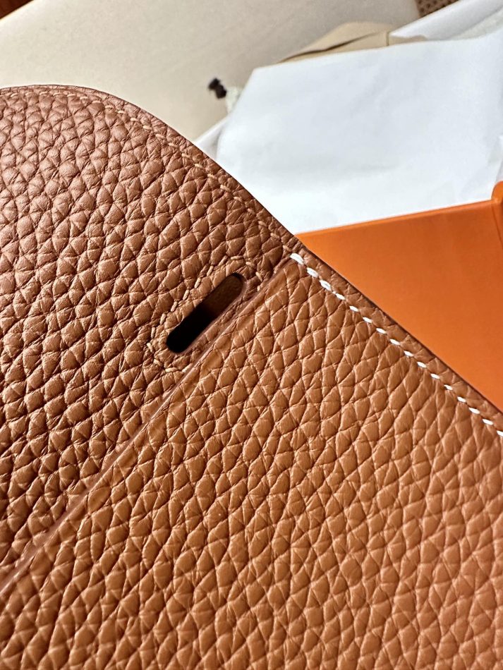 Replica Hermes Halzan Brown - premium-grade designer purse dupe