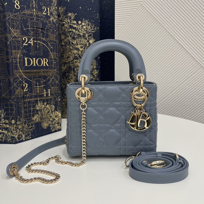 Replica Lady Dior Mini Blue - Best Fake Designer Bags