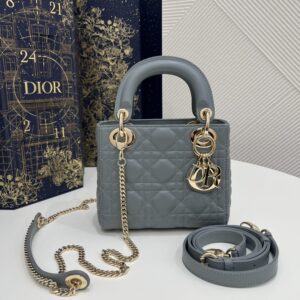 Replica Lady Dior Mini Cloud Grey - Best Fake Designer Bags
