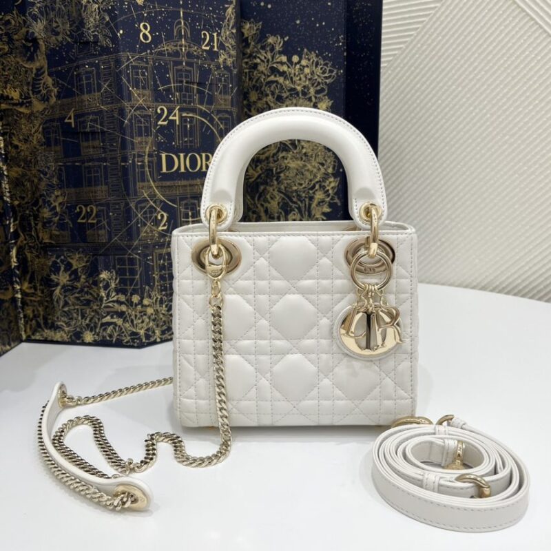Replica Lady Dior Mini White - Best Fake Designer Bags