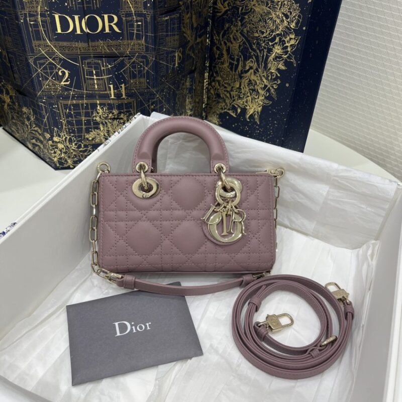 Replica Dior Lady D-Joy Mini Bag Purple - Best Fake Designer Bags