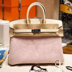 Replica Hermes Birkin Pink Suede - Best Fake Designer Bags