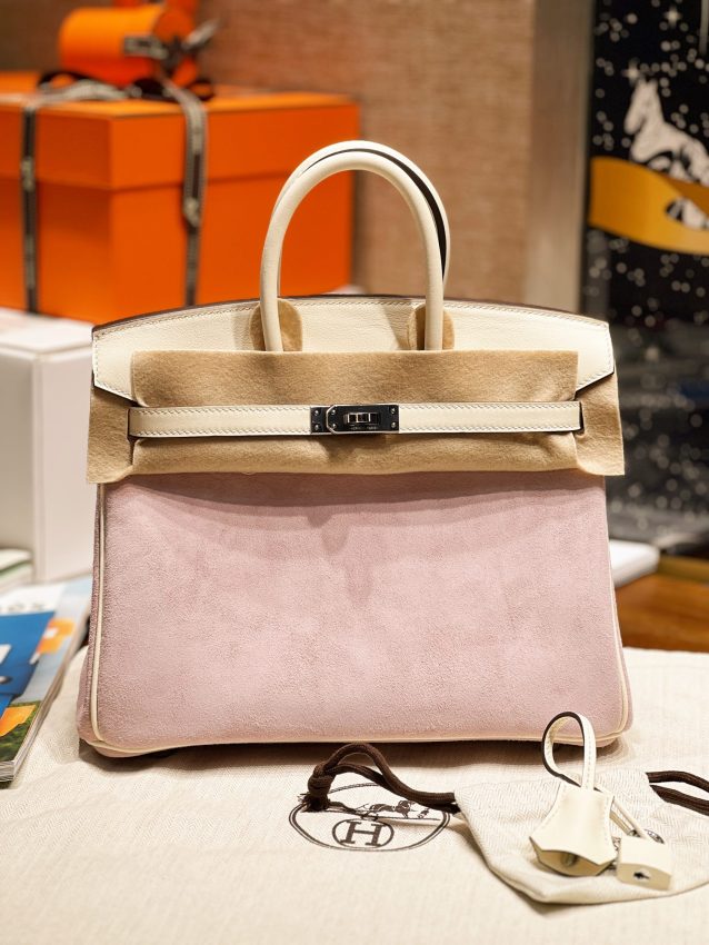 Replica Hermes Birkin Pink Suede - Best Fake Designer Bags