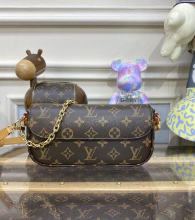 Replica Louis Vuitton Wallet on Chain Ivy Brown - Best Fake Designer Bags