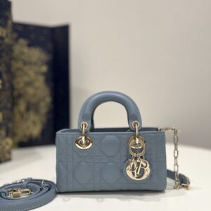 Replica Dior Lady D-Joy Mini Bag Blue - Best Fake Designer Bags