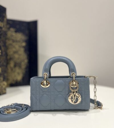 Replica Dior Lady D-Joy Mini Bag Blue - Best Fake Designer Bags