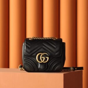 Replica Gucci  GG Marmont  Square Black - Best Fake Designer Bags