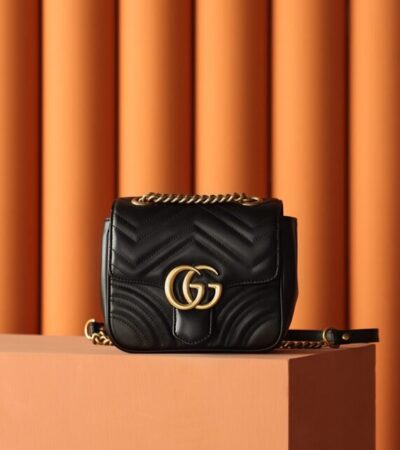 Replica Gucci GG Marmont Square Black - Best Fake Designer Bags