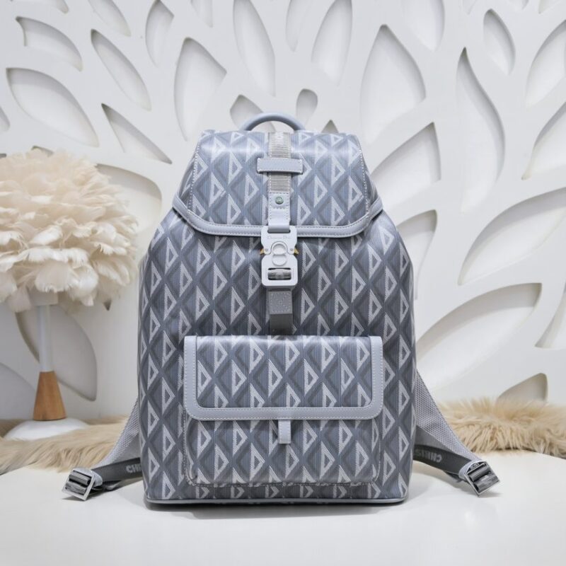 Replica Dior Hit The Road Backpack Diamond Grey - Best Fake Designer Bags