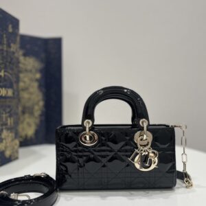 Replica Dior Lady D-Joy Bag Patent Black - Best Fake Designer Bags