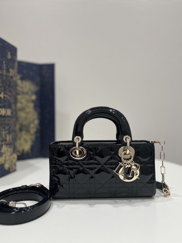 Replica Dior Lady D-Joy Bag Patent Black - Best Fake Designer Bags