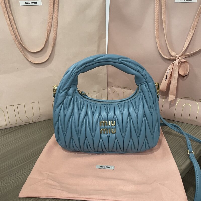 Replica Miu Miu Wander Blue - Best Fake Designer Bags