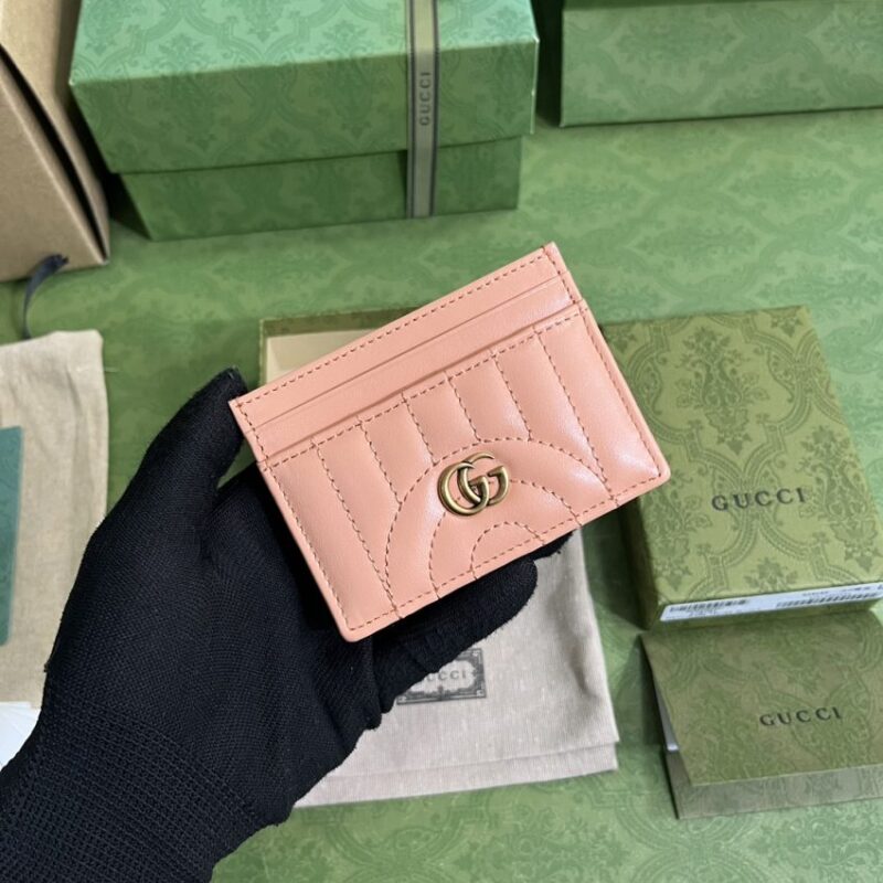 Replica Gucci Marmont Card Holder Pink - Best Fake Designer Bags