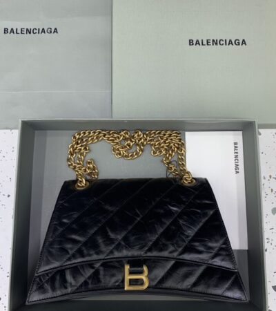 Replica Balenciaga Crush Large Black 2.0 - Best Fake Designer Bags