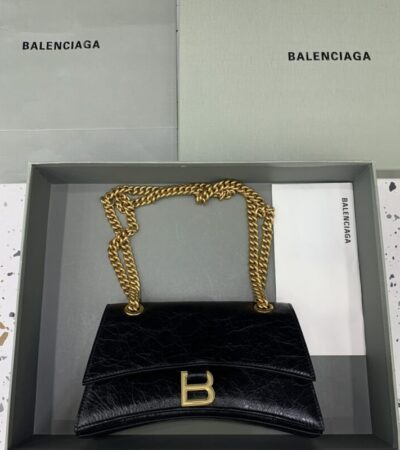 Replica Balenciaga Crush Small Black Gold - Best Fake Designer Bags