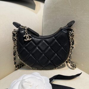 Replica CHANEL 23P Chain Around Crescent Hobo - Best Fake Designer Bags
