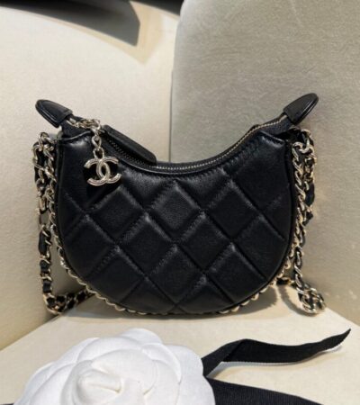 Replica CHANEL 23P Chain Around Crescent Hobo - Best Fake Designer Bags