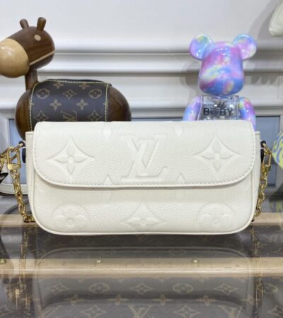 Replica Louis Vuitton Wallet on Chain Ivy Full White - Best Fake Designer Bags