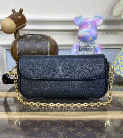 Replica Louis Vuitton Wallet on Chain Ivy Black - Best Fake Designer Bags