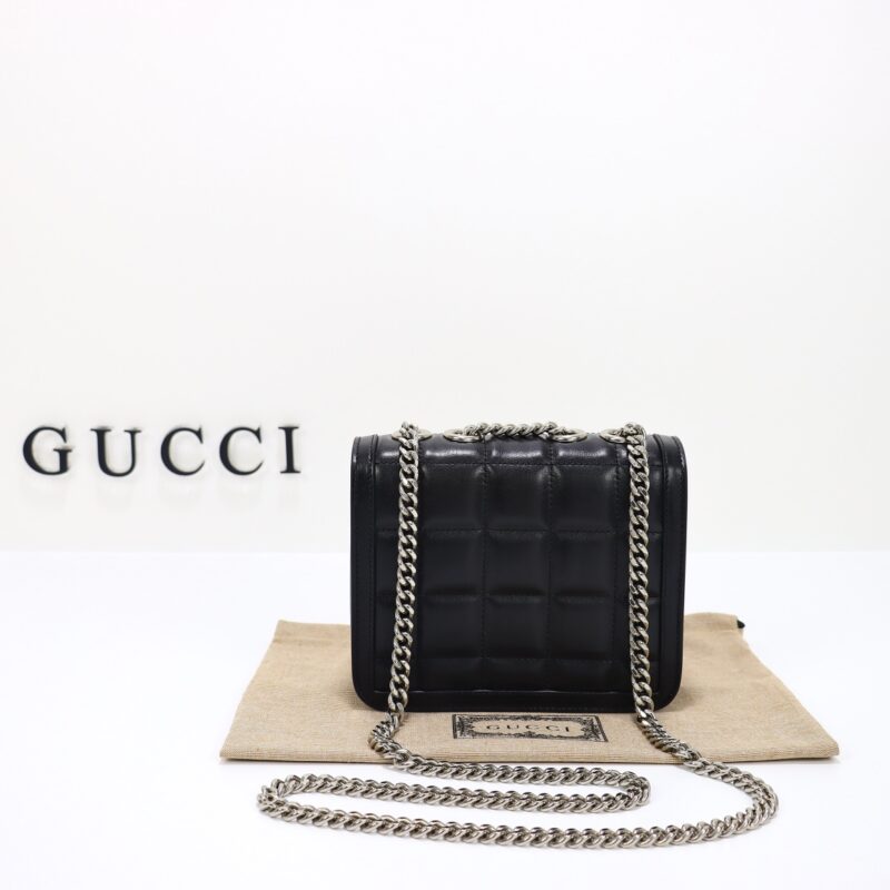 Replica Gucci Gucci Deco Double G Black - 1:1 designer replica handbag