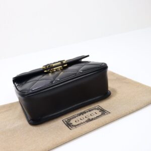 Replica Gucci Gucci Deco Double G Black - top-tier luxury replica shoulder bag