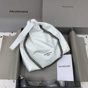 Replica Balenciaga Crush Small Tote White - Best Fake Designer Bags