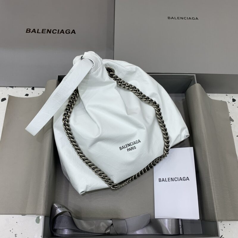 Replica Balenciaga Crush Small Tote White - Best Fake Designer Bags