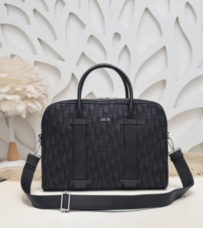 Replica Dior Oblique Briefcase Black - Best Fake Designer Bags