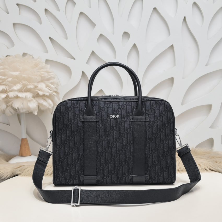 Replica Dior Oblique Briefcase Black - Best Fake Designer Bags