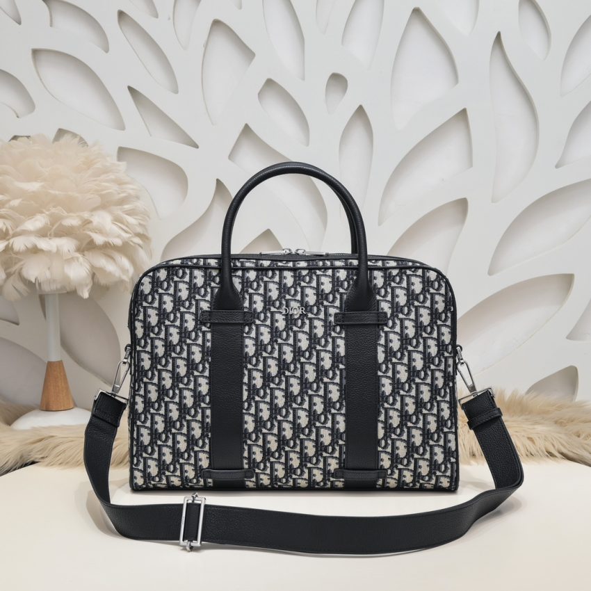 Replica Dior Oblique Briefcase White - Best Fake Designer Bags