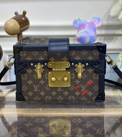Replica Louis Vuitton Petite Malle Dark Brown - Best Fake Designer Bags