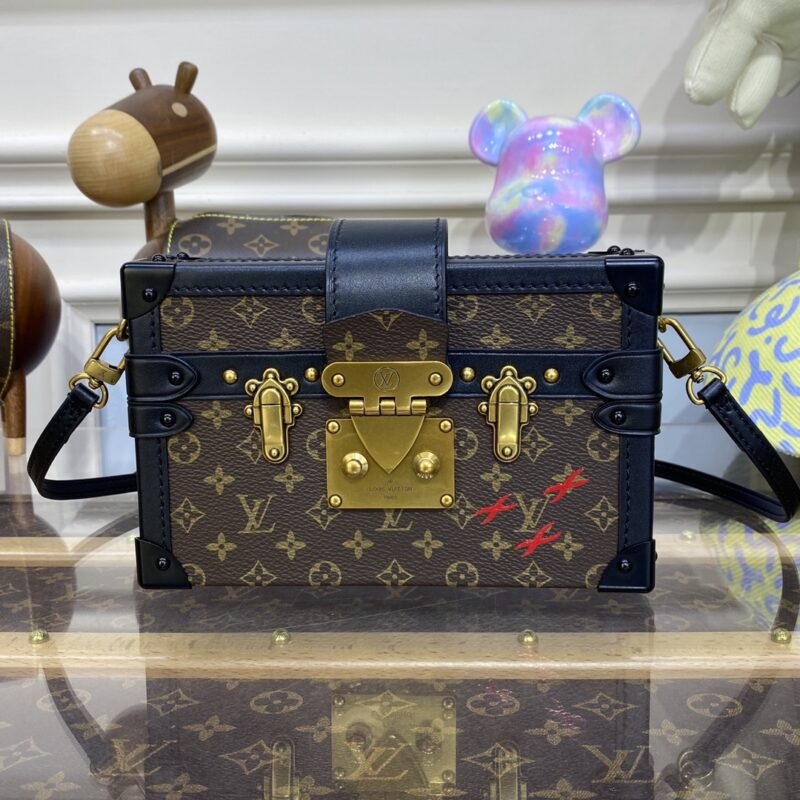 Replica Louis Vuitton Petite Malle Dark Brown - premium-grade designer purse dupe