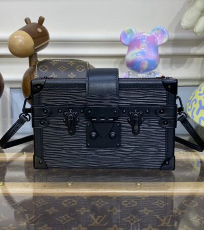 Replica Louis Vuitton Petite Malle Full Black - Best Fake Designer Bags