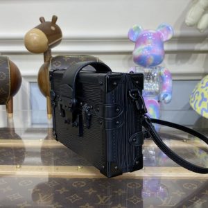 Replica Louis Vuitton Petite Malle Full Black - high-accuracy replica luxury purse